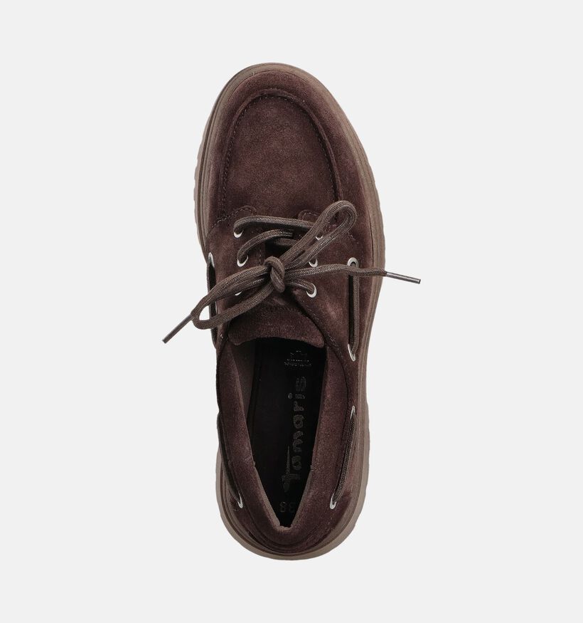 Tamaris Donkerbruine Bootschoenen voor dames (360615)