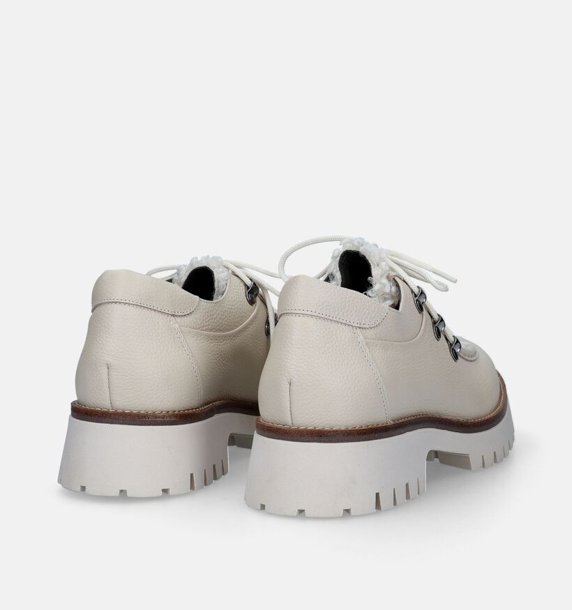 Softwaves Ecru Veterschoenen voor dames (332658) - geschikt voor steunzolen