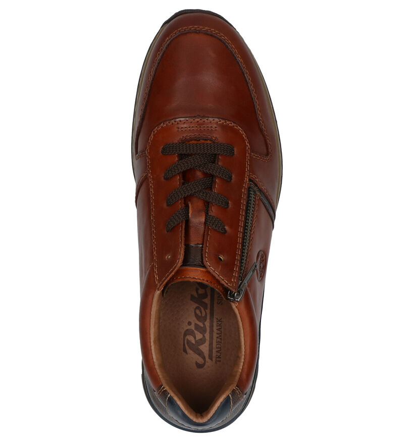 Rieker Chaussures à lacets en Cognac en cuir (297762)