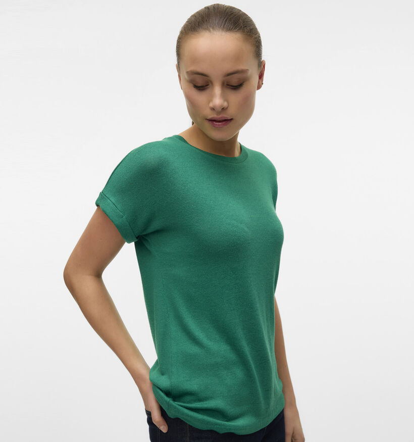Vero Moda Brianna Groen Basic T-shirt voor dames (352168)