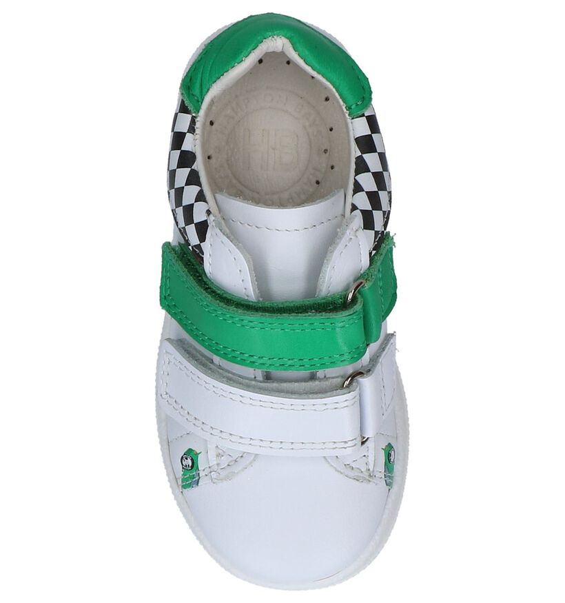 Hampton Bays Chaussures à velcro en Blanc en cuir (273545)