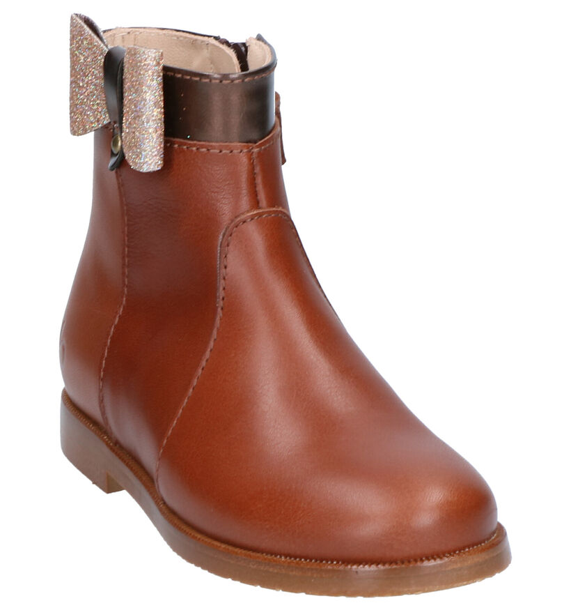 Beberlis Bottes courtes en Cognac en cuir (297316)