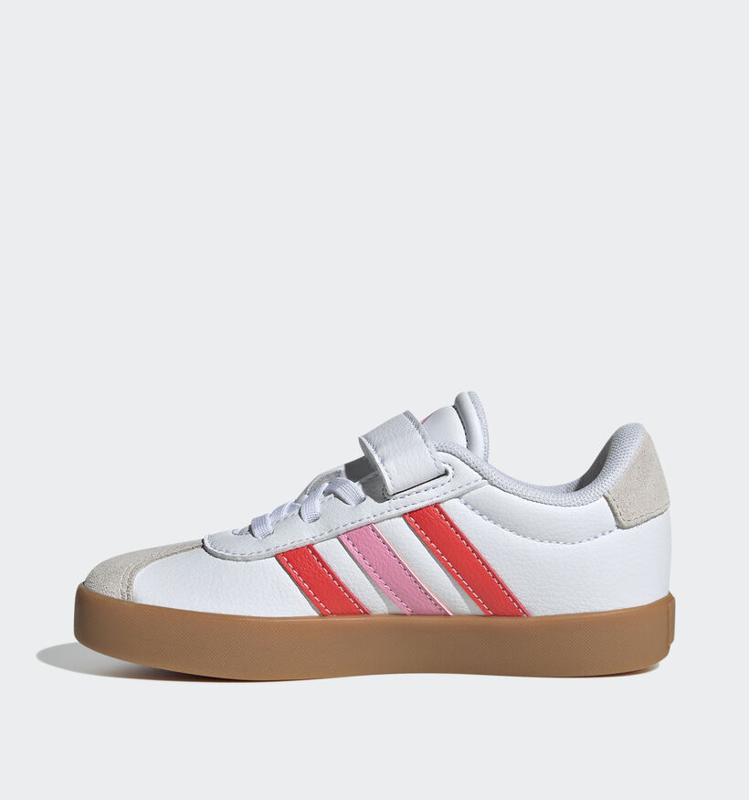 adidas VL Court Baskets basses en Blanc pour filles (357066) - pour semelles orthopédiques