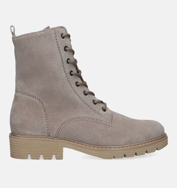 Boots à lacets beige