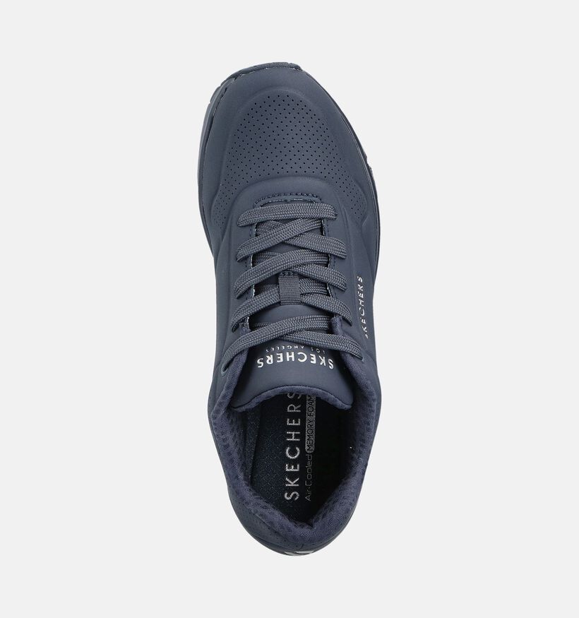Skechers Uno Stand On Air Blauwe Sportieve Sneakers voor dames (360905) - geschikt voor steunzolen