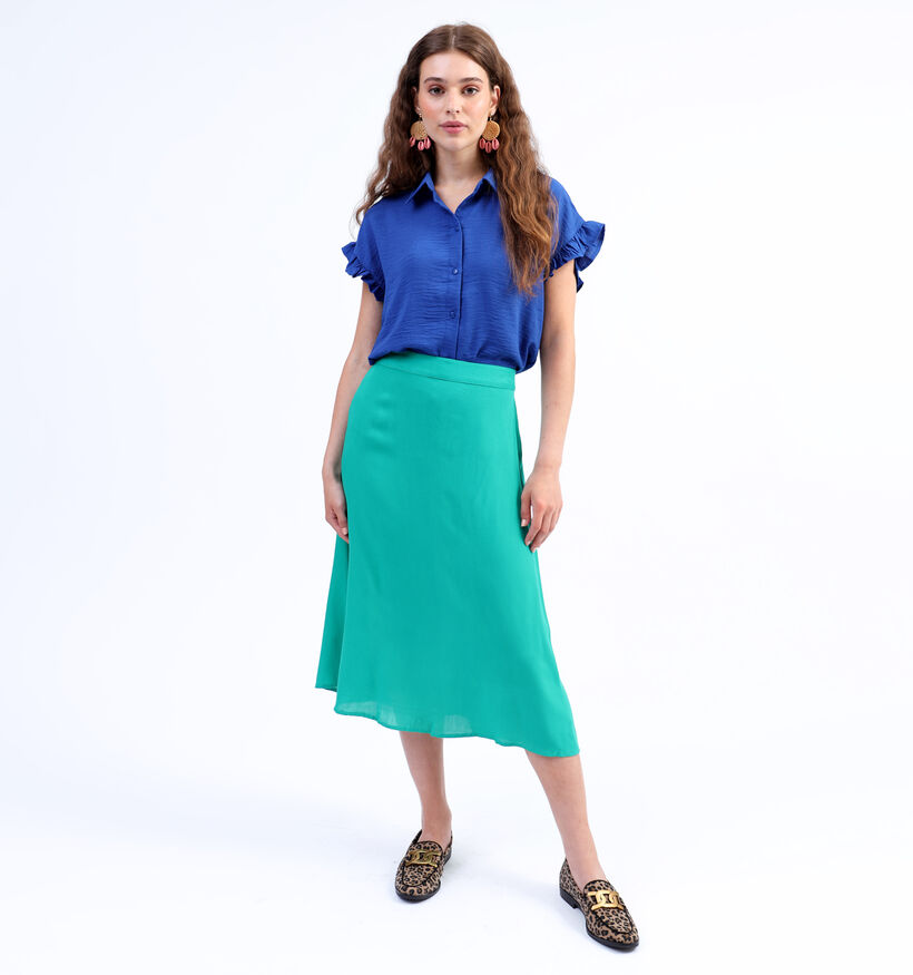 Pieces Krissie Groene Midi rok voor dames (335723)