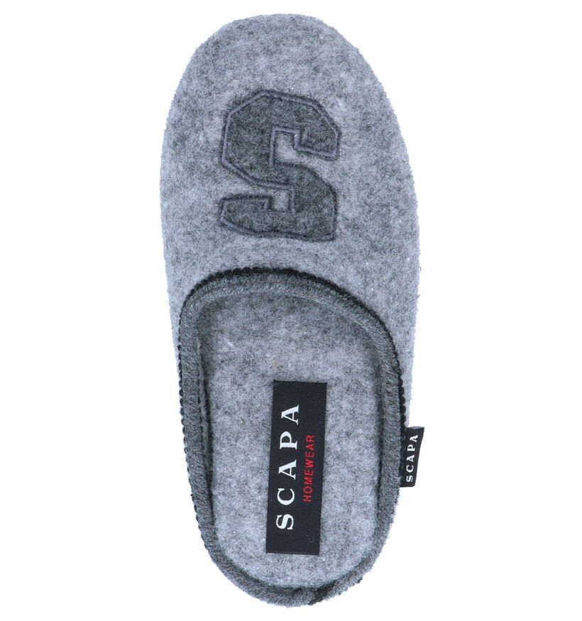 Scapa Pantoufles ouvertes en Gris en textile (263669)