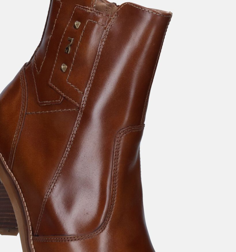 NeroGiardini Bottines avec talon carré en Cognac pour femmes (330732)