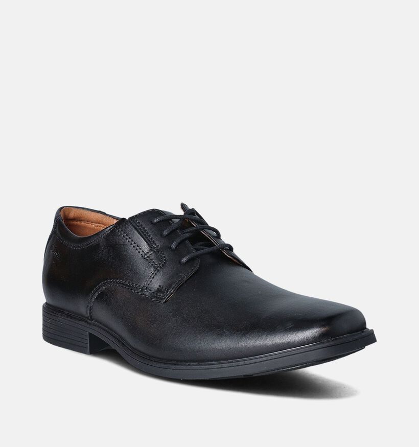 Clarks Tilden Plain Chaussures habillées en Noir pour hommes (353892)