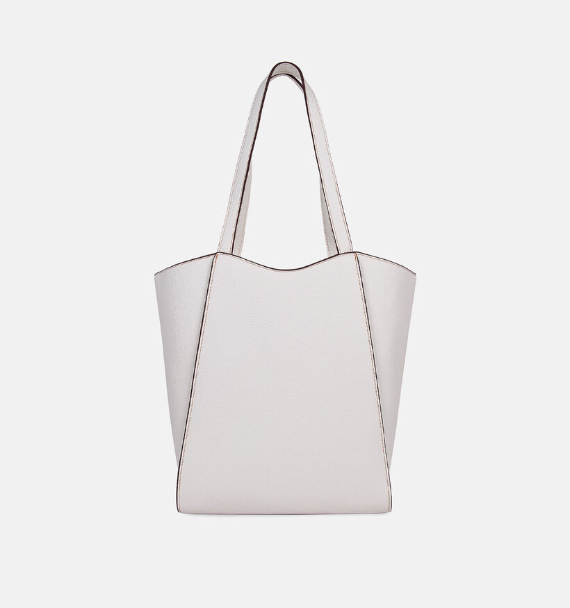 Laurent David Witte/Beige Shoppertas voor dames (373941)