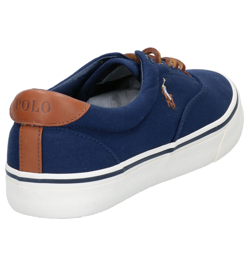 Polo Ralph Lauren Thorton Veterschoenen Blauw in stof (267048)