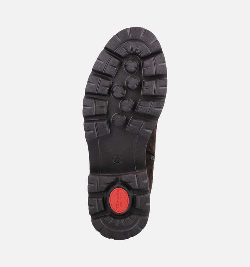 Tamaris Comfort Bottines Chelsea en Brun fonc&eacute; pour femmes (376368) - pour semelles orthop&eacute;diques