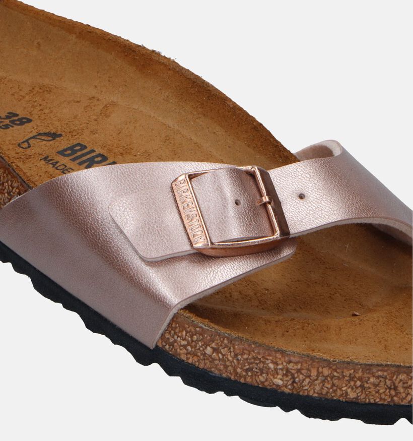 Birkenstock Madrid Birko-Flor Nu-pieds en Blanc pour femmes (338044)
