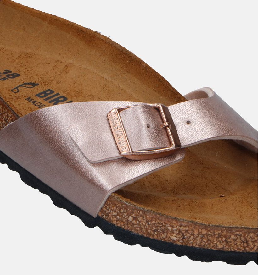 Birkenstock Madrid Birko-Flor Rose Gold Slippers voor dames (338054)