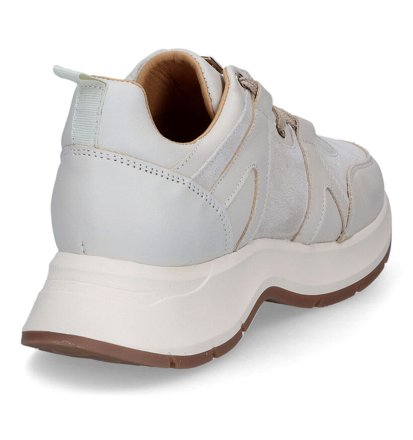 Scapa Ecru Sneakers voor dames (317184) - geschikt voor steunzolen