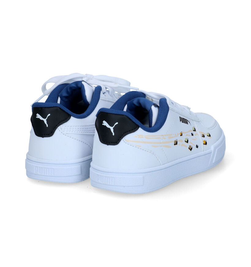 Puma Caven Small World Baskets en Blanc pour filles, garçons (311276)