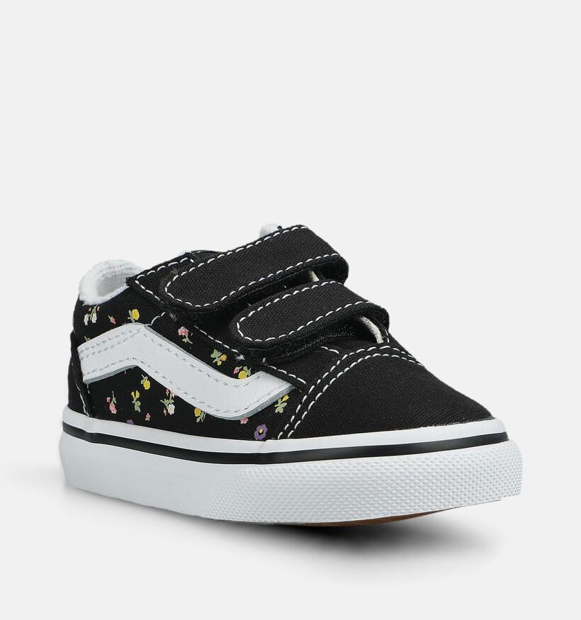 Vans Old Skool Baskets basses pour b&eacute;b&eacute; en Noir pour filles, gar&ccedil;ons (376415)