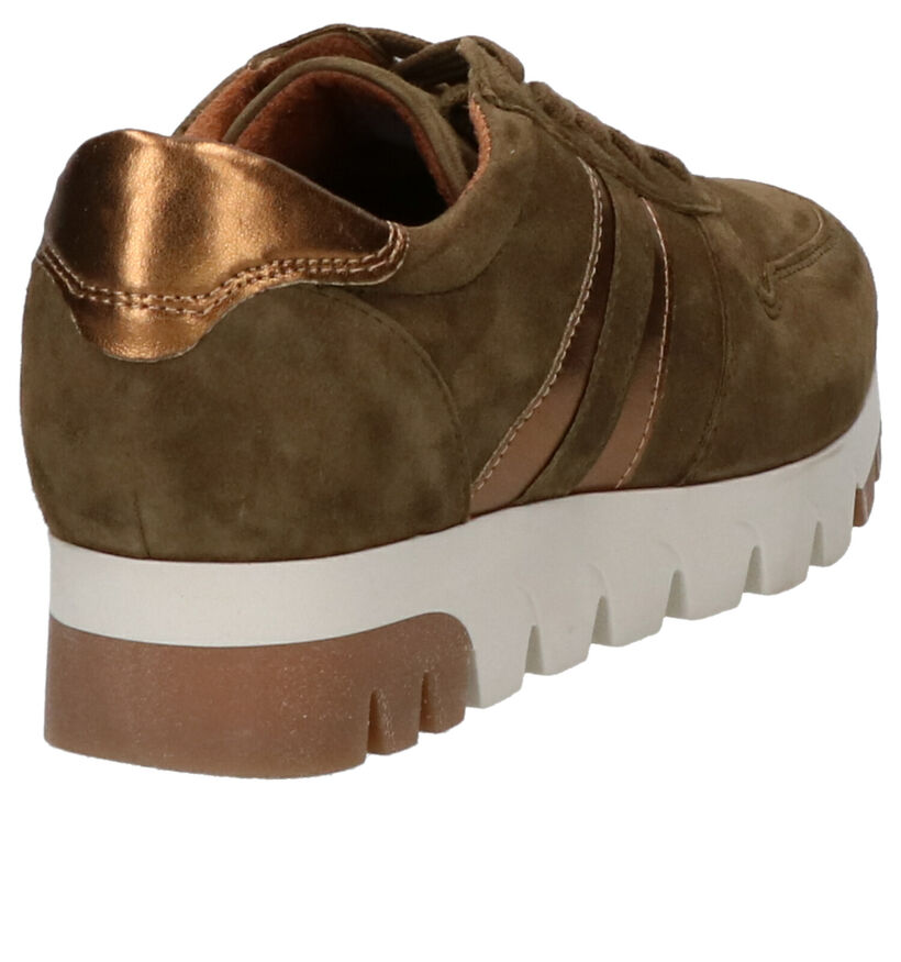 Kaki Sneakers Tamaris in daim (257194)