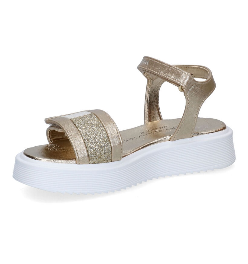 Tommy Hilfiger Gouden Sandalen in kunstleer (303913)