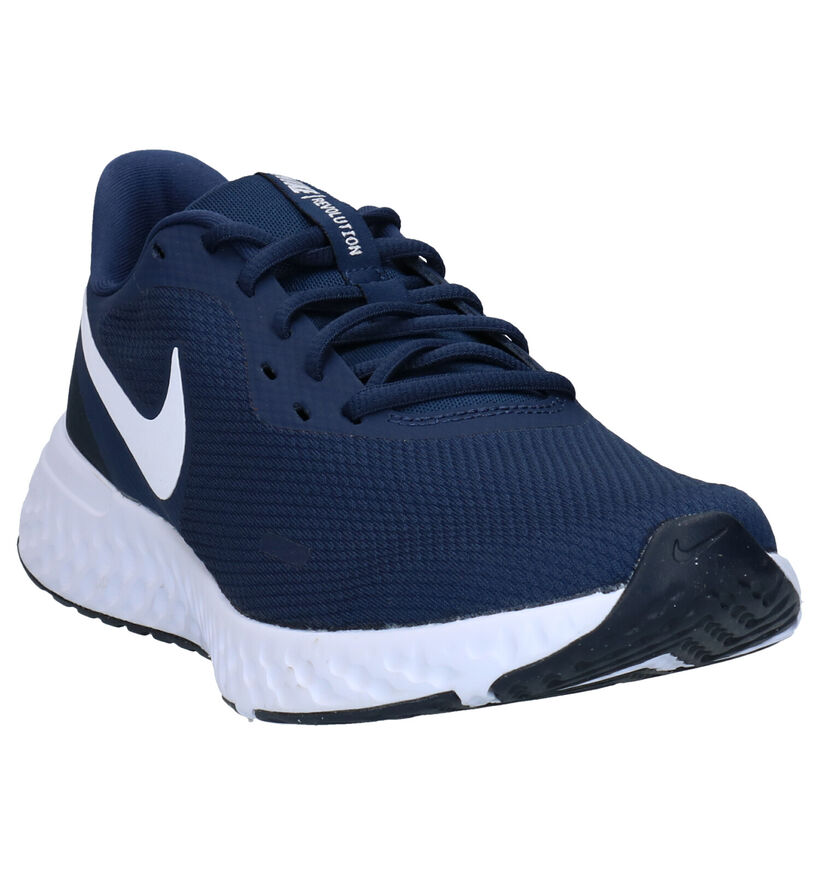 Nike Revolution 5 Blauwe Sneakers in stof (290990)