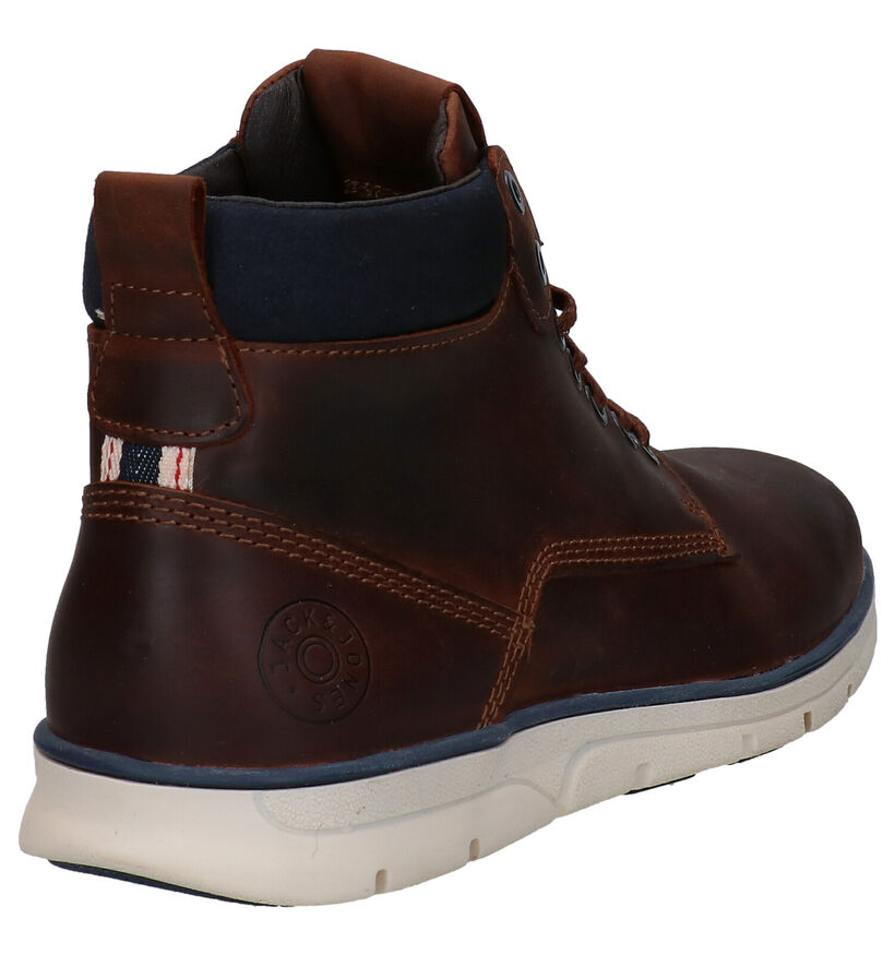 Jack & Jones Tubar Bruine Hoge Schoenen in leer (278341)