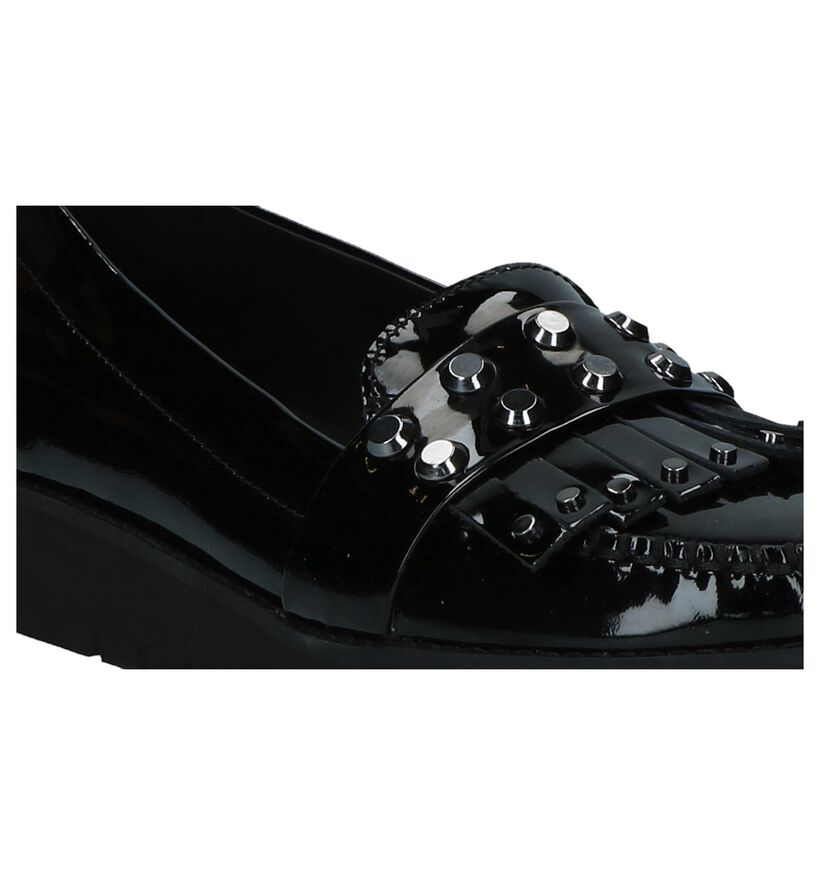 Geox Mocassins en Noir en cuir verni (223049)