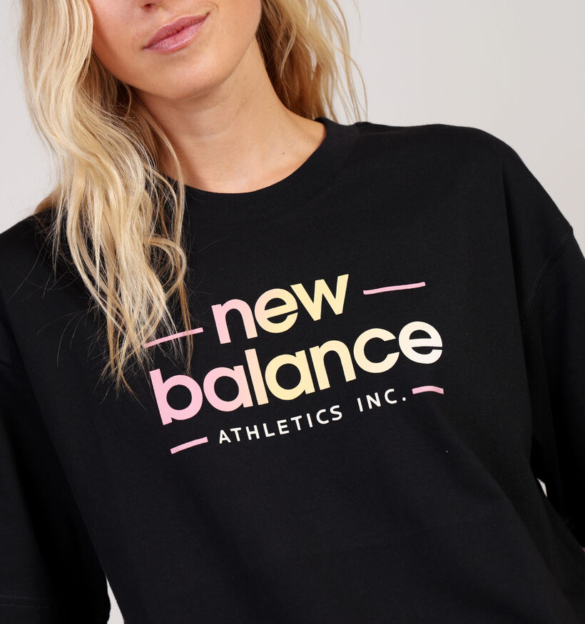 New Balance Zwarte T-Shirt voor dames (362074)