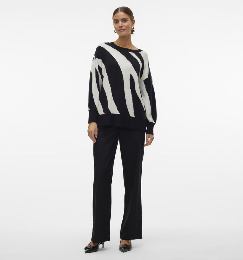 Vero Moda Nancy Zwarte Lange Trui voor dames (344107)