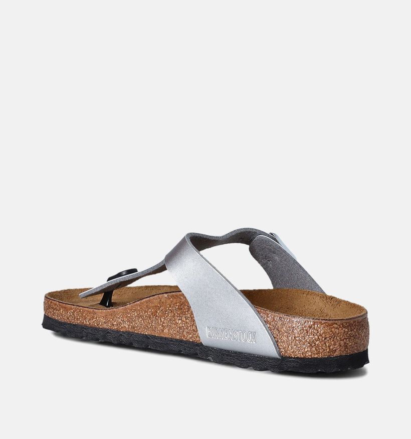 Birkenstock Gizeh Nu-pieds en Argent pour femmes (350910)