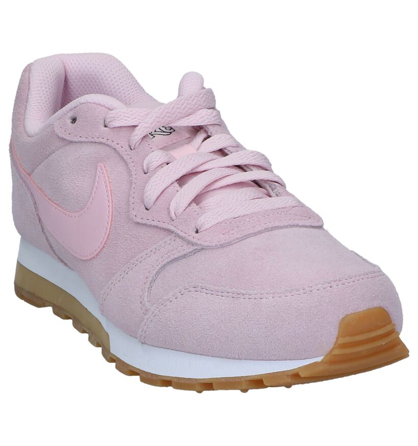 Roze Sneakers Nike MD Runner 2 in daim (237841)