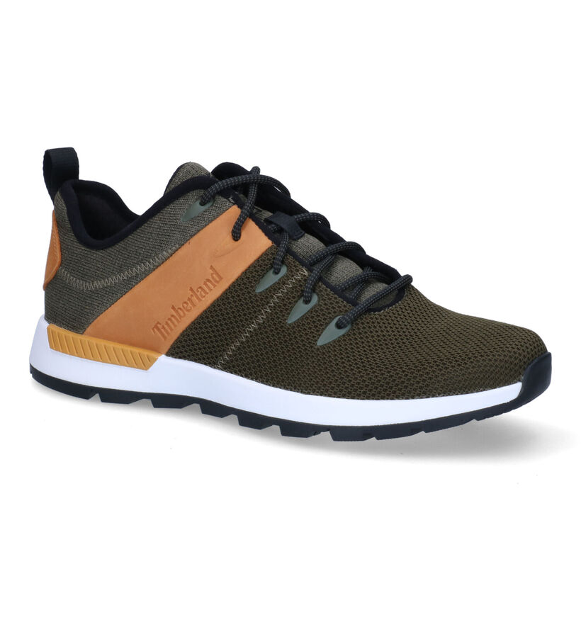 Timberland Sprint Trekker Zwarte Sneakers in leer (303817)