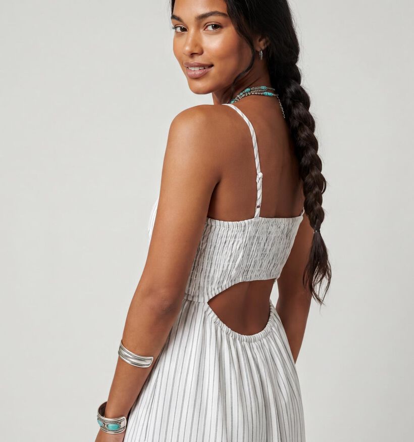 Vero Moda Glow Witte Midi-Jurk voor dames (374968)
