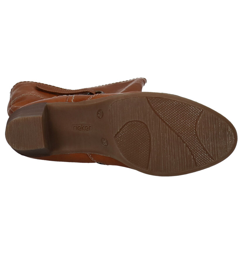 Rieker Bottes hautes en Cognac en simili cuir (282708)