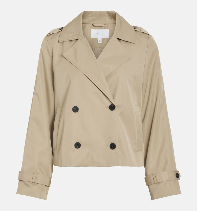 Vila Addison Beige Korte trenchcoat voor dames (351735)