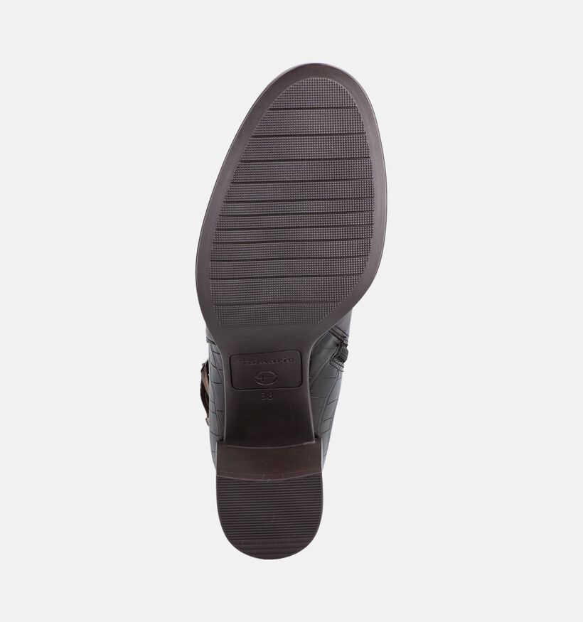Tamaris Croco Donkerbruine Lange Laarzen voor dames (378954)
