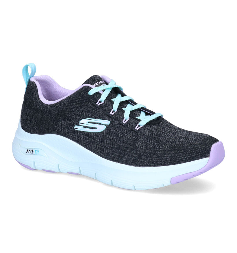 Skechers Arch Fit Grijze Sneakers voor dames (301270) - geschikt voor steunzolen