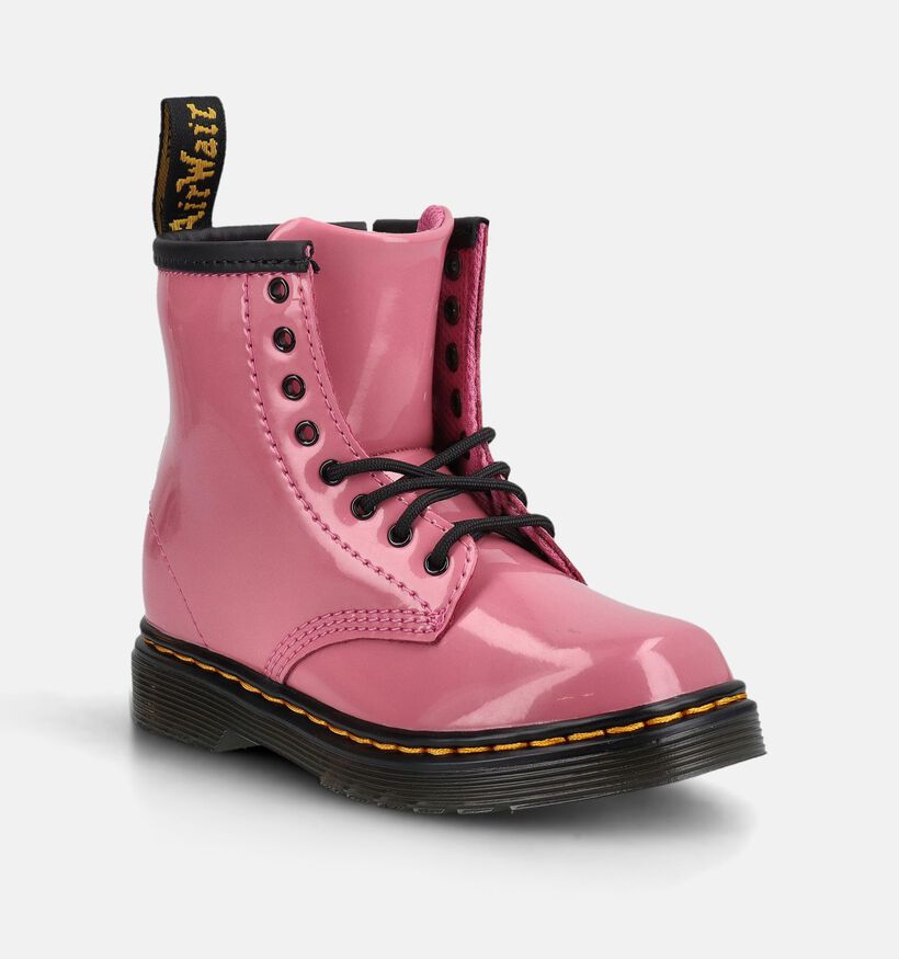 Dr. Martens 1460 Boots &agrave; lacets en Rose pour filles (375979)