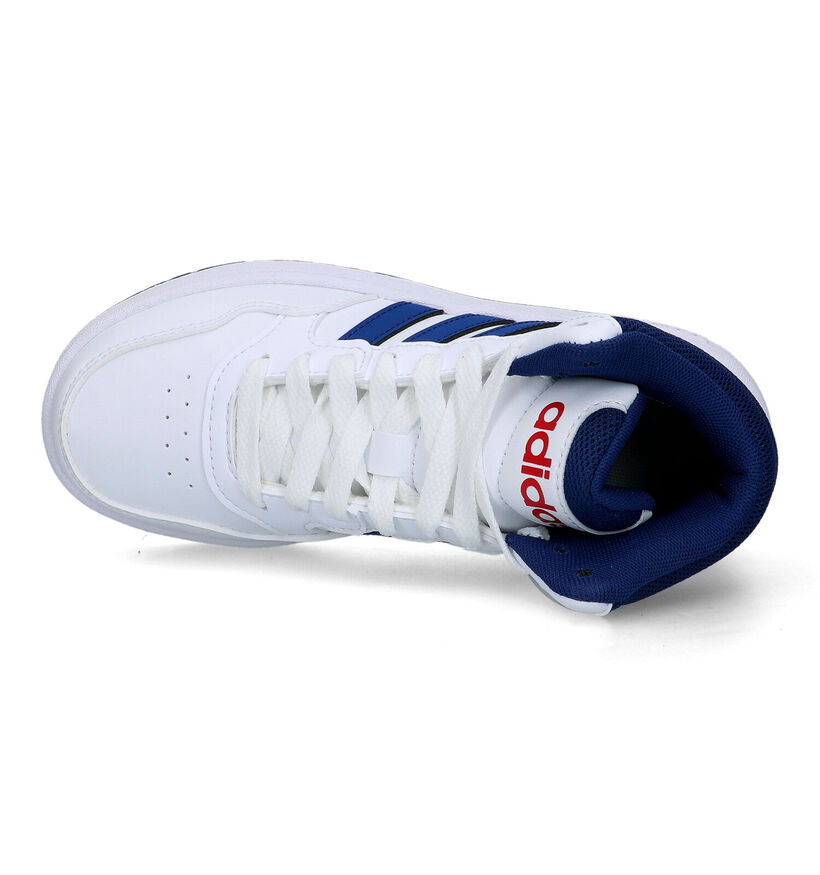 adidas Hoops Mid 3.0 Witte Hoge Sneakers in kunstleer (311334)