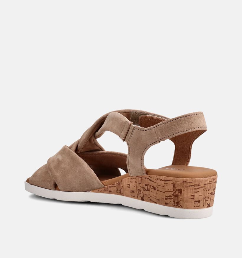 Gabor Donkerbeige Sandalen voor dames (371281)