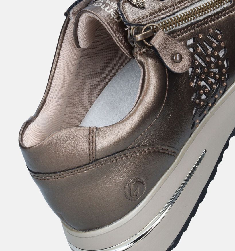 Remonte Bronzen Sneakers voor dames (344430) - geschikt voor steunzolen