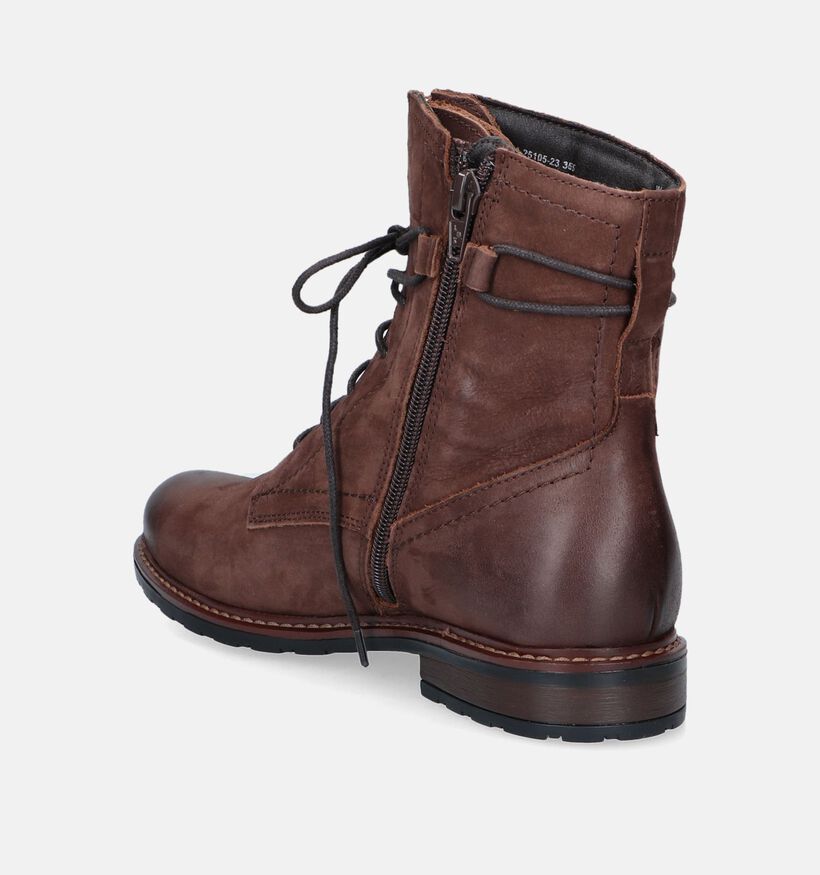 Tamaris Bottines à lacets en Brun foncé pour femmes (344676)