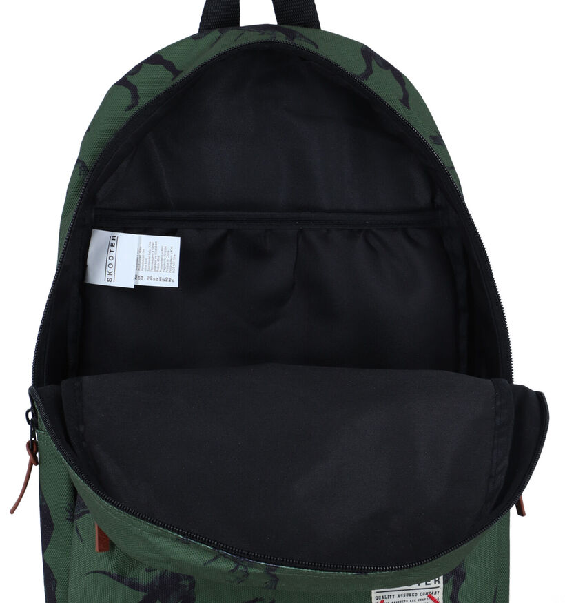 Skooter Kaki Rugzak met dino's voor jongens (342524)