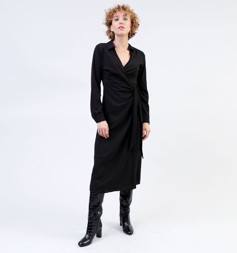 JDY Piper Wrap Robe en Noir pour femmes (340435)