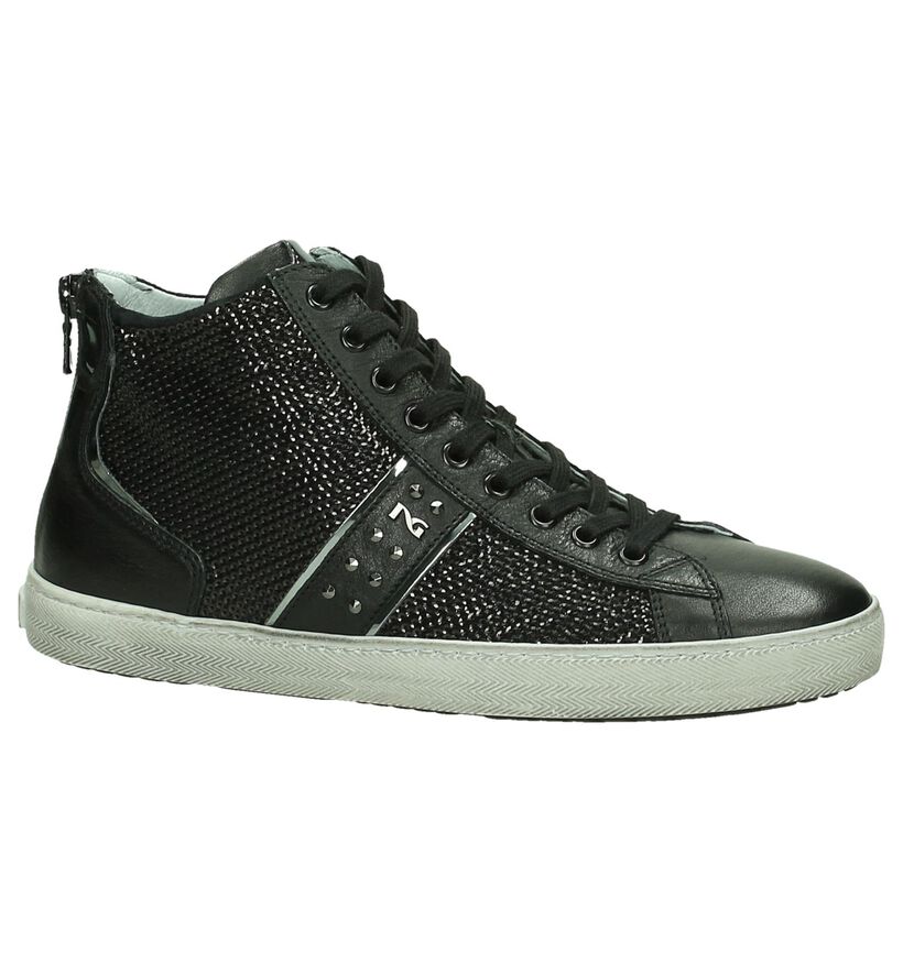 NeroGiardini Baskets hautes en Noir en cuir (182016)