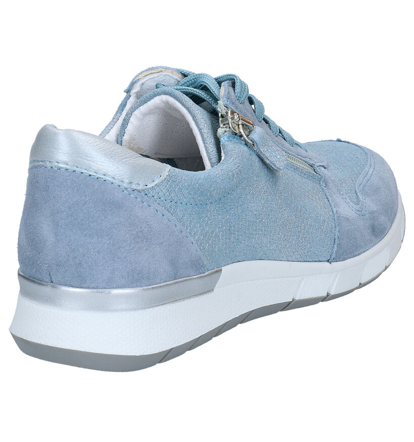 Mirel Pearl Blauwe Lage Schoenen in nubuck (285556)