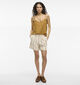 Vila Prisilla Short rayé en Beige pour femmes (353194)