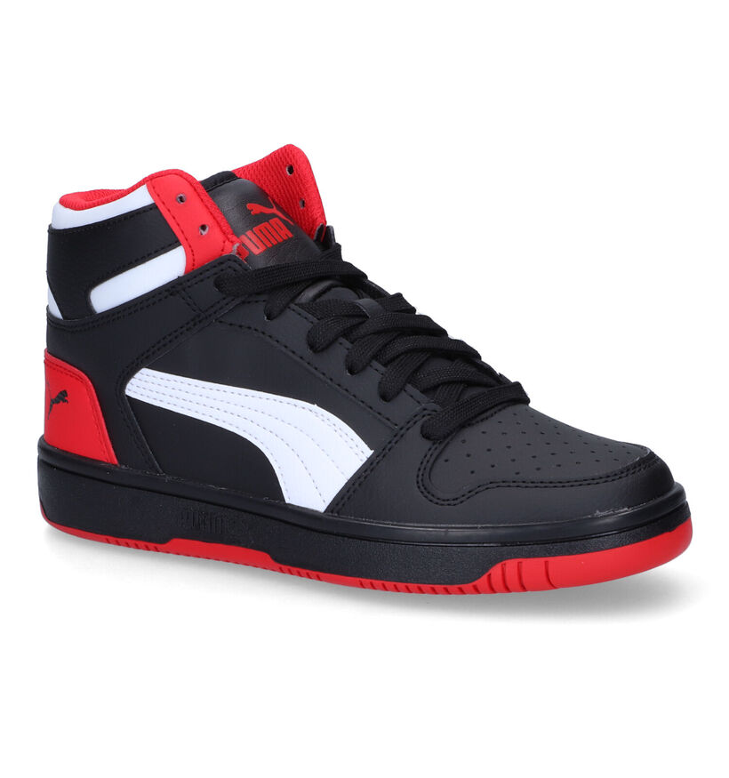 Puma Rebound Layup Baskets en Noir en simili cuir (301345)