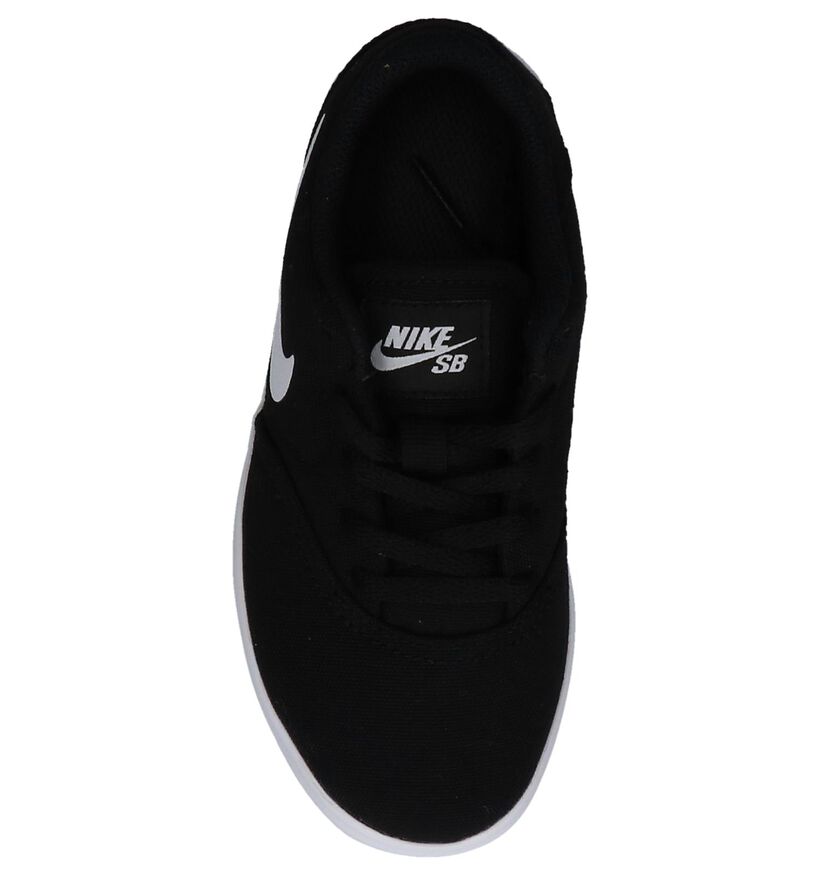 Zwarte Skateschoenen Nike SB Check Canvas in stof (249925)