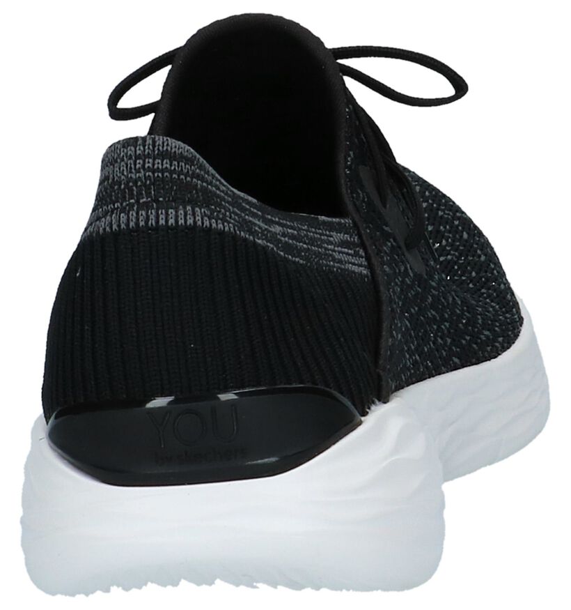 YOU by Skechers Zwarte Instappers Casual in stof (221073)