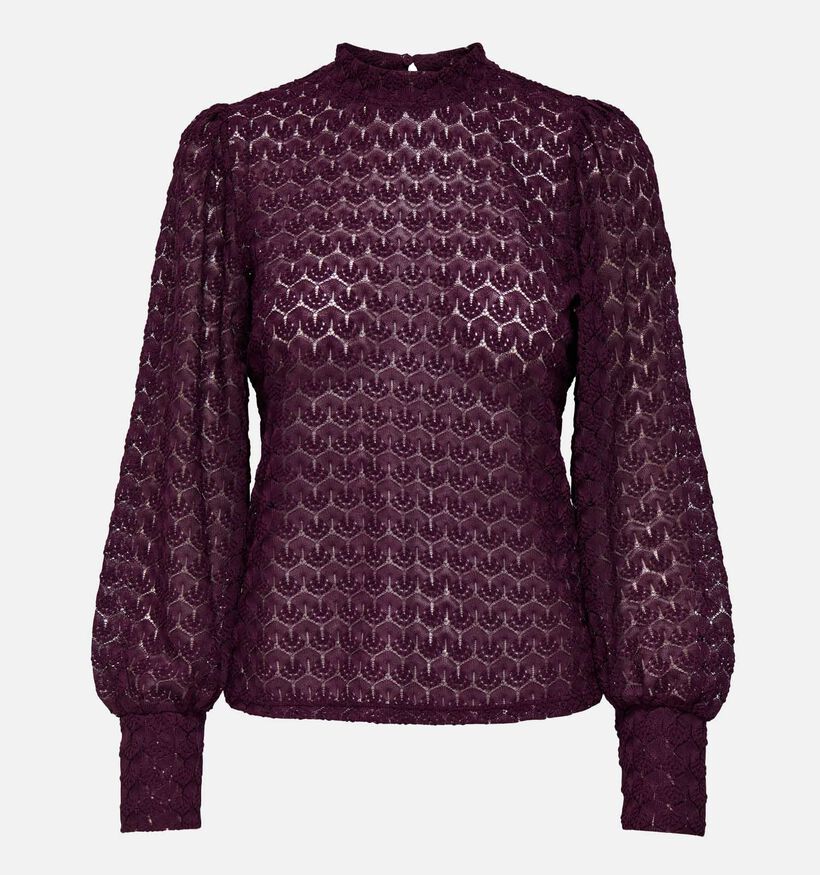 JDY Avery Lace Top Bordeaux Blouse voor dames (362424)